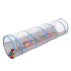 Складной туннель со 200 шариками Selonis, серо-синий: желтый/зеленый/синий/красный/оранжевый цена и информация | Игрушки для малышей | pigu.lt