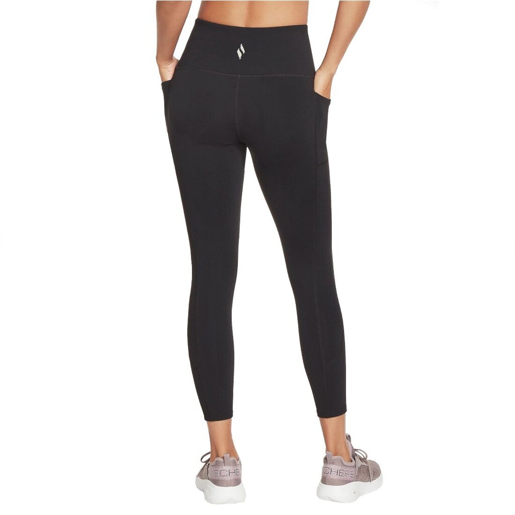 Tamprės moterims Skechers Go Walk High Waisted 7/8 Legging, juodos kaina ir informacija | Sportinė apranga moterims | pigu.lt