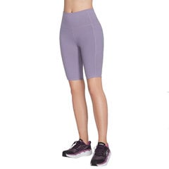 Sportiniai šortai moterims Skechers Go Walk High Waisted Bike Short, violetiniai kaina ir informacija | Sportinė apranga moterims | pigu.lt