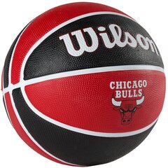 Wilson NBA Team Chicago Bulls Ball, unisex basketball balls , красный цена и информация | Баскетбольные мячи | pigu.lt