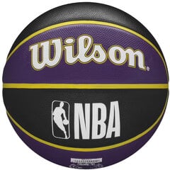 Wilson NBA Team Los Angeles Lakers Ball, unisex basketball balls , черный цена и информация | Баскетбольные мячи | pigu.lt