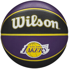 Wilson NBA Team Los Angeles Lakers Ball, unisex basketball balls , черный цена и информация | Баскетбольные мячи | pigu.lt