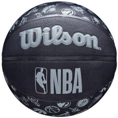 Wilson NBA All Team Ball, unisex basketball balls , черный цена и информация | Баскетбольные мячи | pigu.lt
