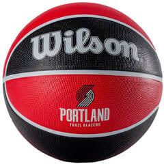 Wilson NBA Team Portland Trail Blazers Ball, unisex basketball balls , красный цена и информация | Баскетбольные мячи | pigu.lt