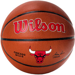 Wilson NBA Team Chicago Bulls Ball, unisex basketball balls , красный цена и информация | Баскетбольные мячи | pigu.lt