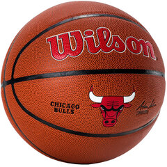 Wilson NBA Team Chicago Bulls Ball, unisex basketball balls , красный цена и информация | Баскетбольные мячи | pigu.lt