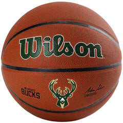 Wilson Milwaukee Bucks, krepšinio kamuolys, dydis 7 kaina ir informacija | Krepšinio kamuoliai | pigu.lt