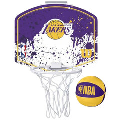 Wilson NBA Team Los Angeles Lakers Mini Hoop, unisex basketball backboards, фиолетовый цена и информация | Баскетбольные щиты | pigu.lt