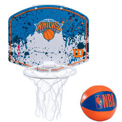 Wilson NBA Team New York Knicks, Mini krepšinio rinkinys, naudojamas patalpose kaina ir informacija | Krepšinio lentos | pigu.lt