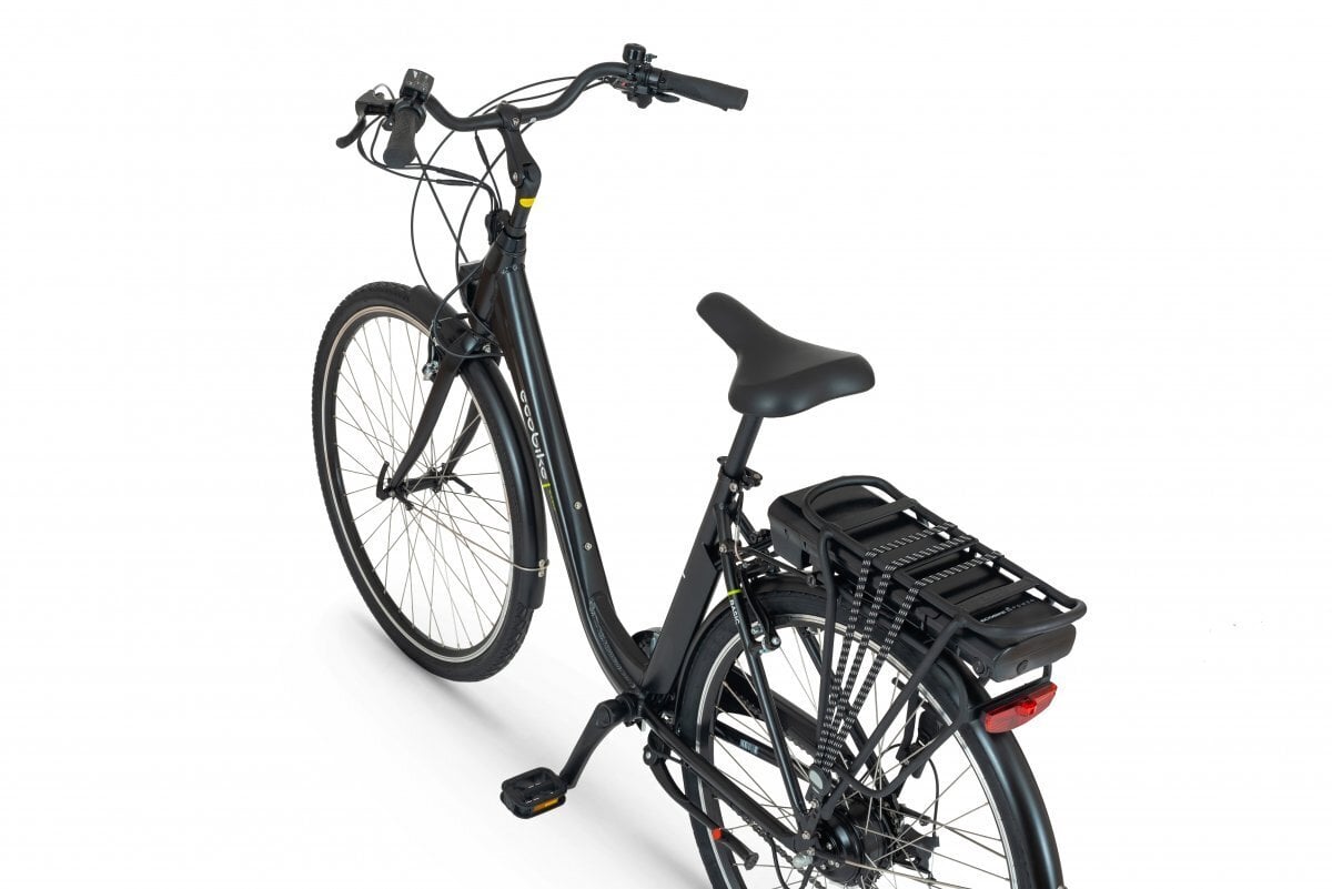 Elektrinis dviratis Ecobike Basic 8,7 Ah Greenway, juodas kaina ir informacija | Elektriniai dviračiai | pigu.lt