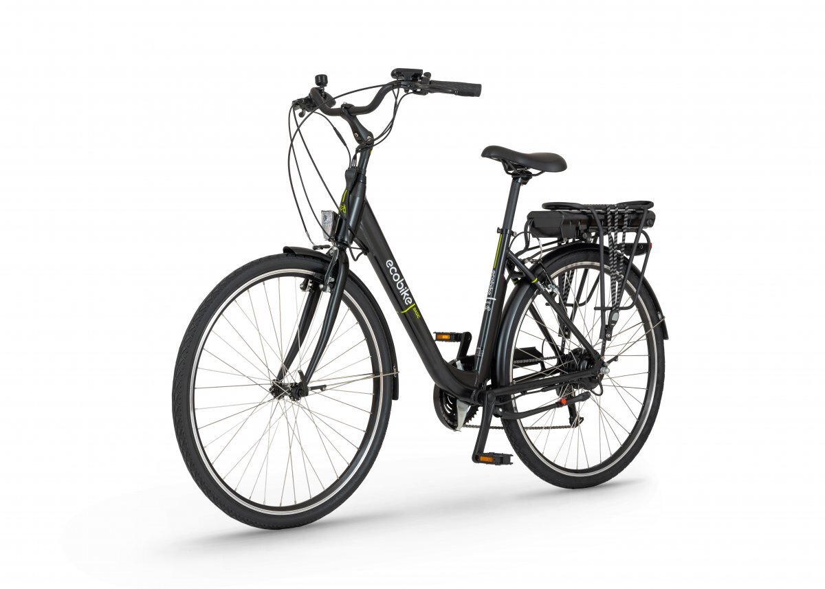 Elektrinis dviratis Ecobike Basic 11,6 Ah Greenway, juodas kaina ir informacija | Elektriniai dviračiai | pigu.lt