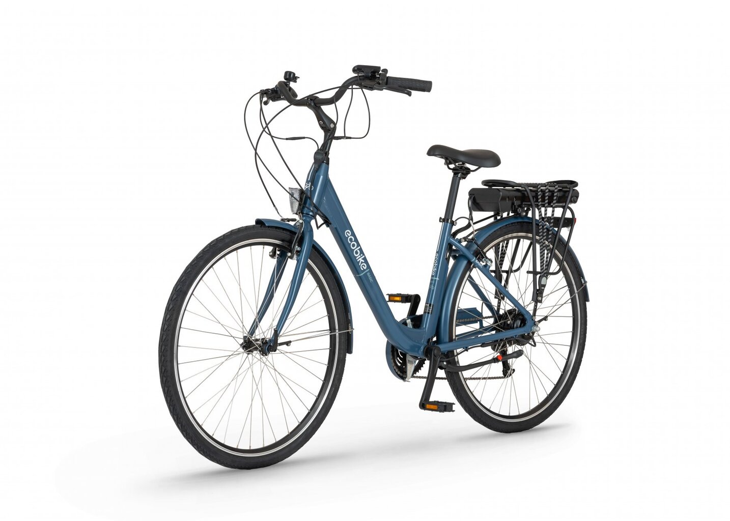 Elektrinis dviratis Ecobike Basic 8,7 Ah Greenway, mėlynas kaina ir informacija | Elektriniai dviračiai | pigu.lt