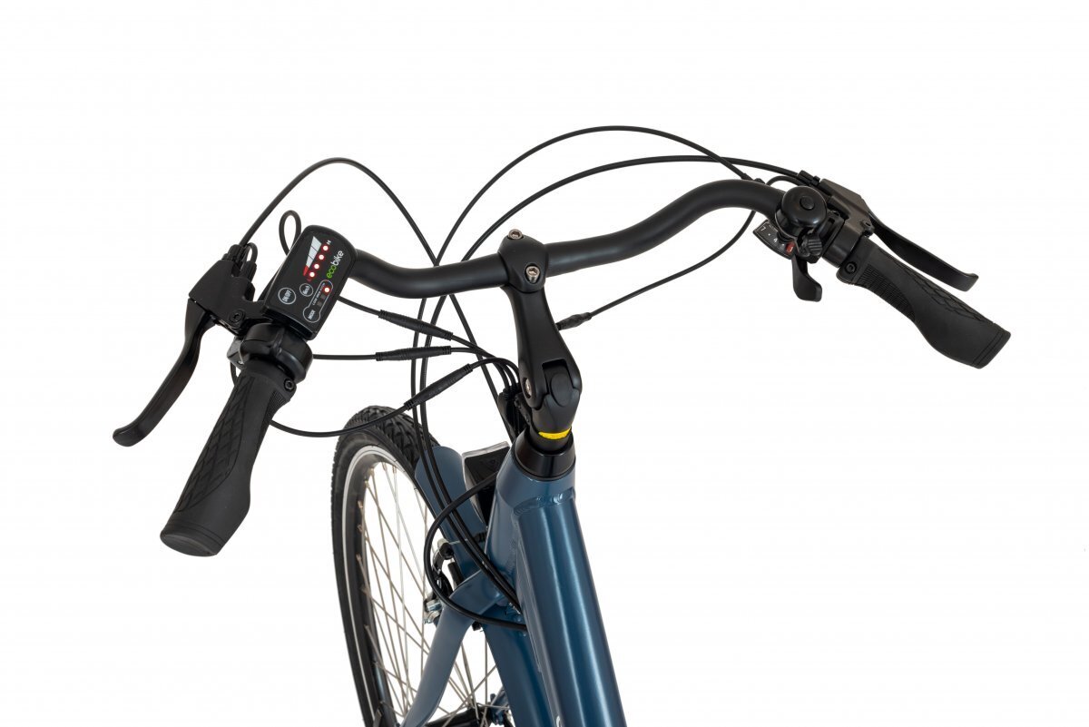 Elektrinis dviratis Ecobike Basic 11,6 Ah Greenway, mėlynas kaina ir informacija | Elektriniai dviračiai | pigu.lt