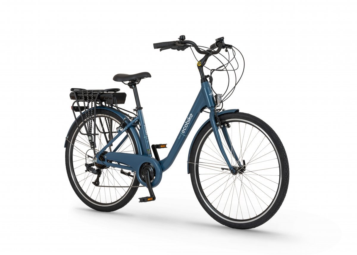 Elektrinis dviratis Ecobike Basic 14,5 Ah Greenway, mėlynas цена и информация | Elektriniai dviračiai | pigu.lt
