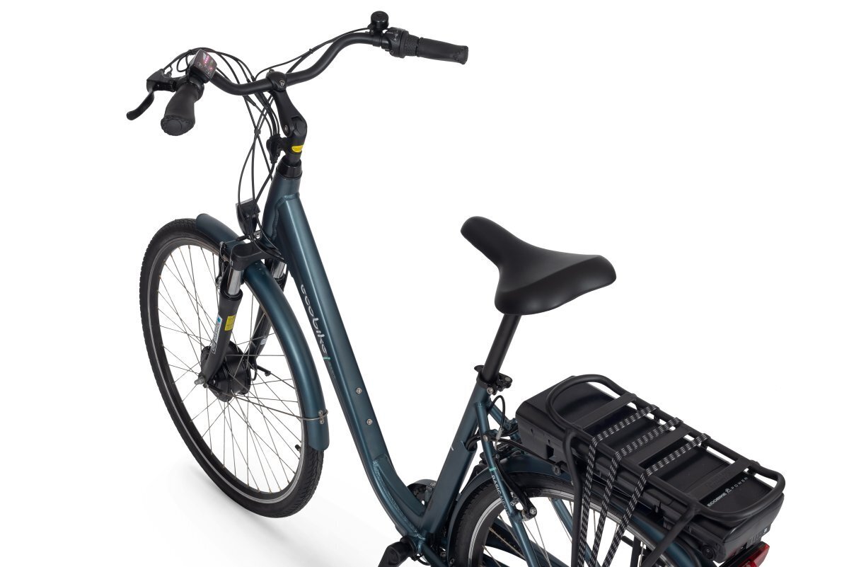 Elektrinis dviratis Ecobike Basic Nexus 14,5 Ah Greenway, mėlynas kaina ir informacija | Elektriniai dviračiai | pigu.lt