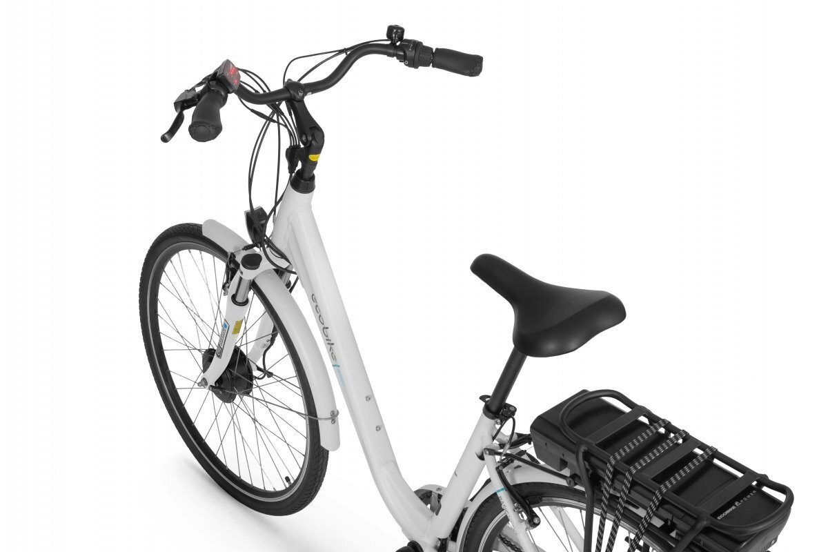 Elektrinis dviratis Ecobike Basic Nexus 11,6 Ah Greenway, baltas kaina ir informacija | Elektriniai dviračiai | pigu.lt