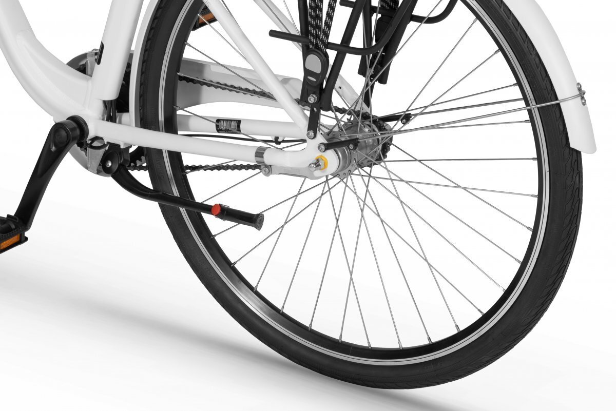 Elektrinis dviratis Ecobike Basic Nexus 11,6 Ah Greenway, baltas цена и информация | Elektriniai dviračiai | pigu.lt