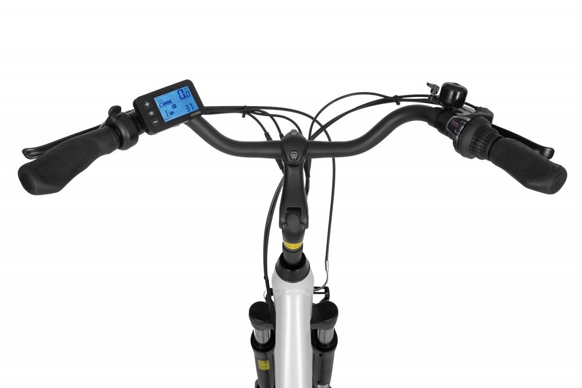 Elektrinis dviratis Ecobike Traffic 14,5 Ah Greenway, baltas kaina ir informacija | Elektriniai dviračiai | pigu.lt