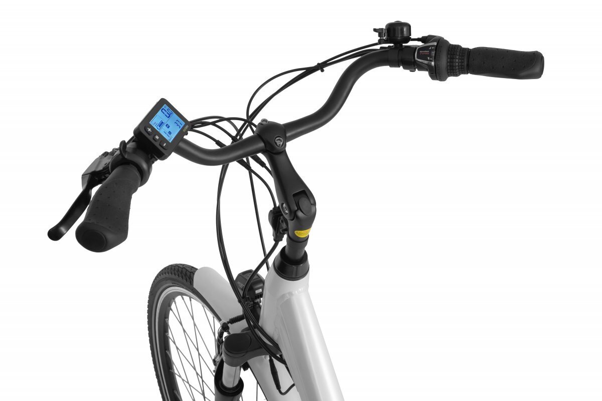 Elektrinis dviratis Ecobike Traffic 17,5 Ah LG, baltas kaina ir informacija | Elektriniai dviračiai | pigu.lt