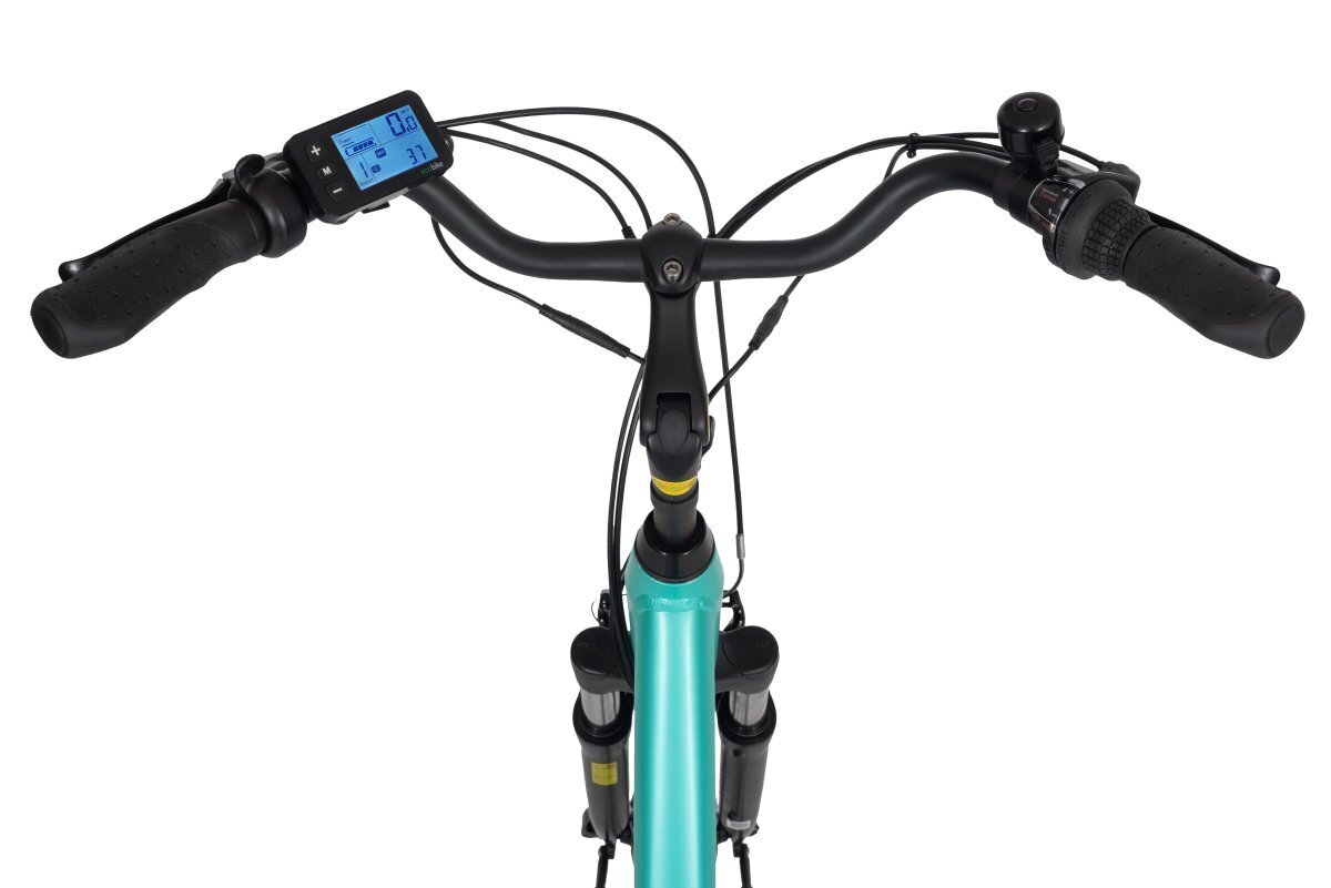Elektrinis dviratis Ecobike Traffic 11,6 Ah Greenway, mėlynas kaina ir informacija | Elektriniai dviračiai | pigu.lt