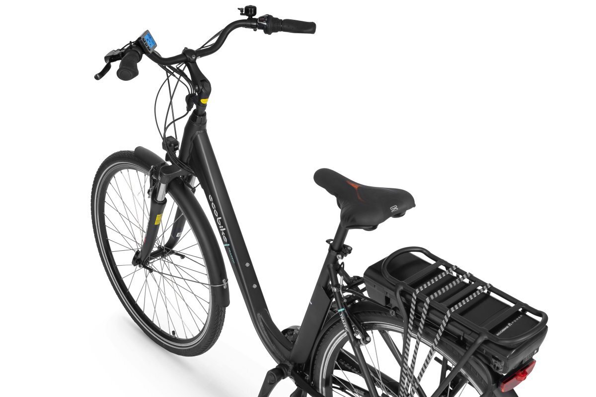 Elektrinis dviratis Ecobike Traffic 11,6 Ah Greenway, juodas kaina ir informacija | Elektriniai dviračiai | pigu.lt