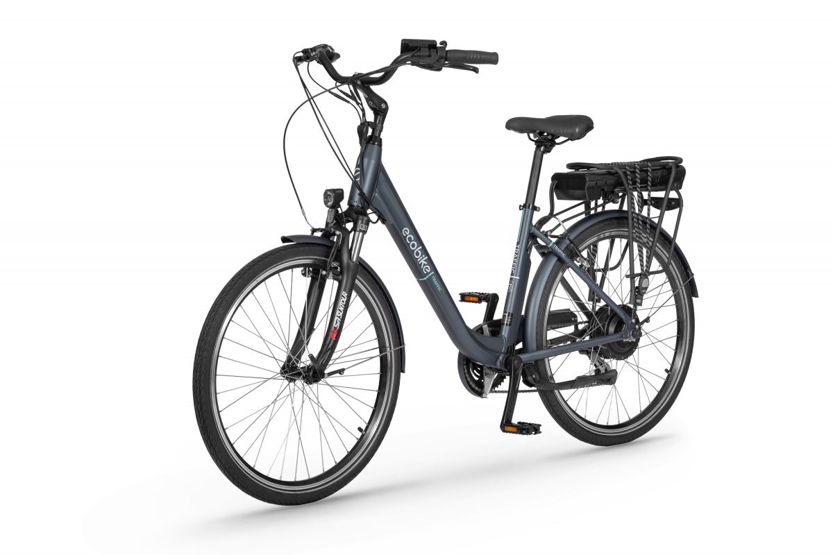 Elektrinis dviratis Ecobike Traffic 14,5 Ah Greenway, mėlynas kaina ir informacija | Elektriniai dviračiai | pigu.lt