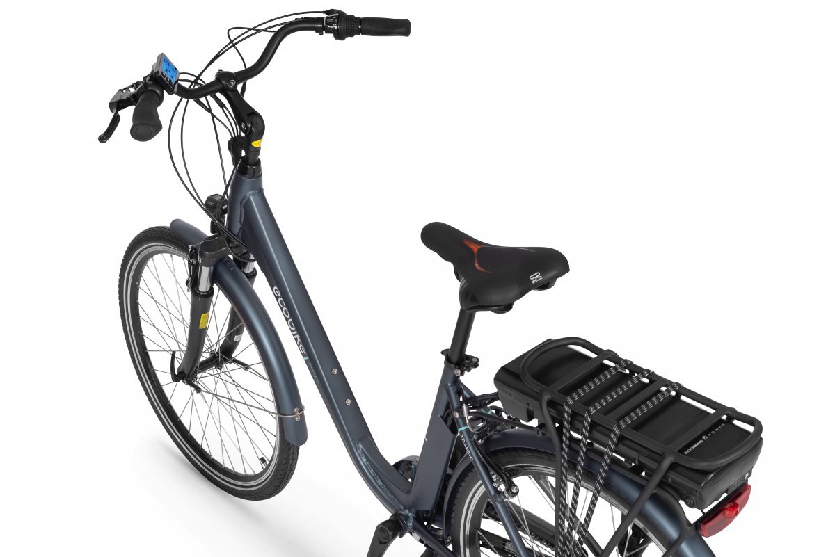 Elektrinis dviratis Ecobike Traffic 14,5 Ah Greenway, mėlynas kaina ir informacija | Elektriniai dviračiai | pigu.lt