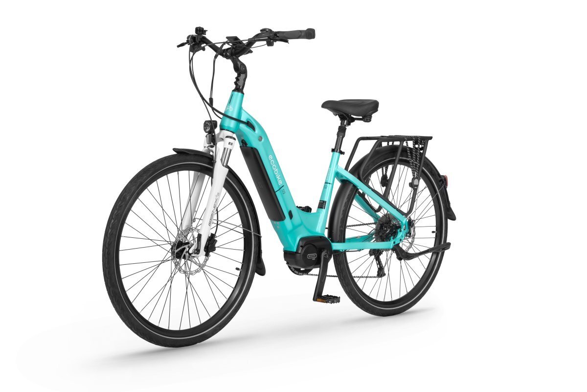 Elektrinis dviratis Ecobike D2 City 14 Ah, mėlynas kaina ir informacija | Elektriniai dviračiai | pigu.lt