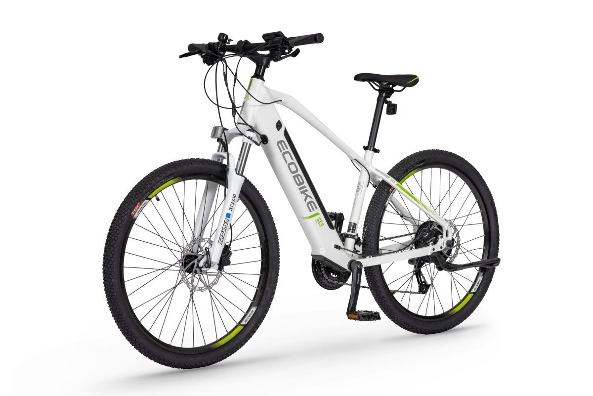 Elektrinis dviratis Ecobike SX3 13 Ah Greenway, baltas kaina ir informacija | Elektriniai dviračiai | pigu.lt