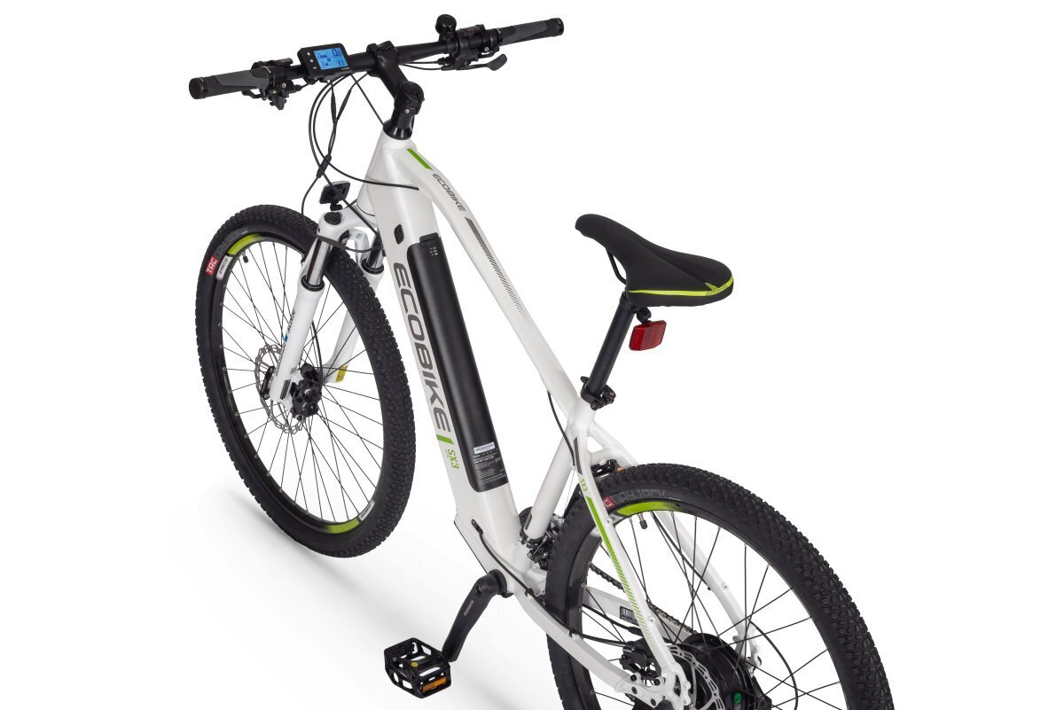 Elektrinis dviratis Ecobike SX3 13 Ah Greenway, baltas kaina ir informacija | Elektriniai dviračiai | pigu.lt