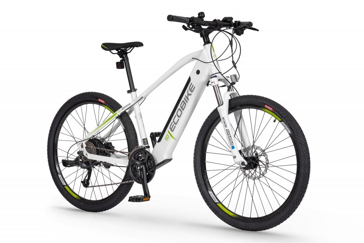 Elektrinis dviratis Ecobike SX3 13 Ah Greenway, baltas kaina ir informacija | Elektriniai dviračiai | pigu.lt