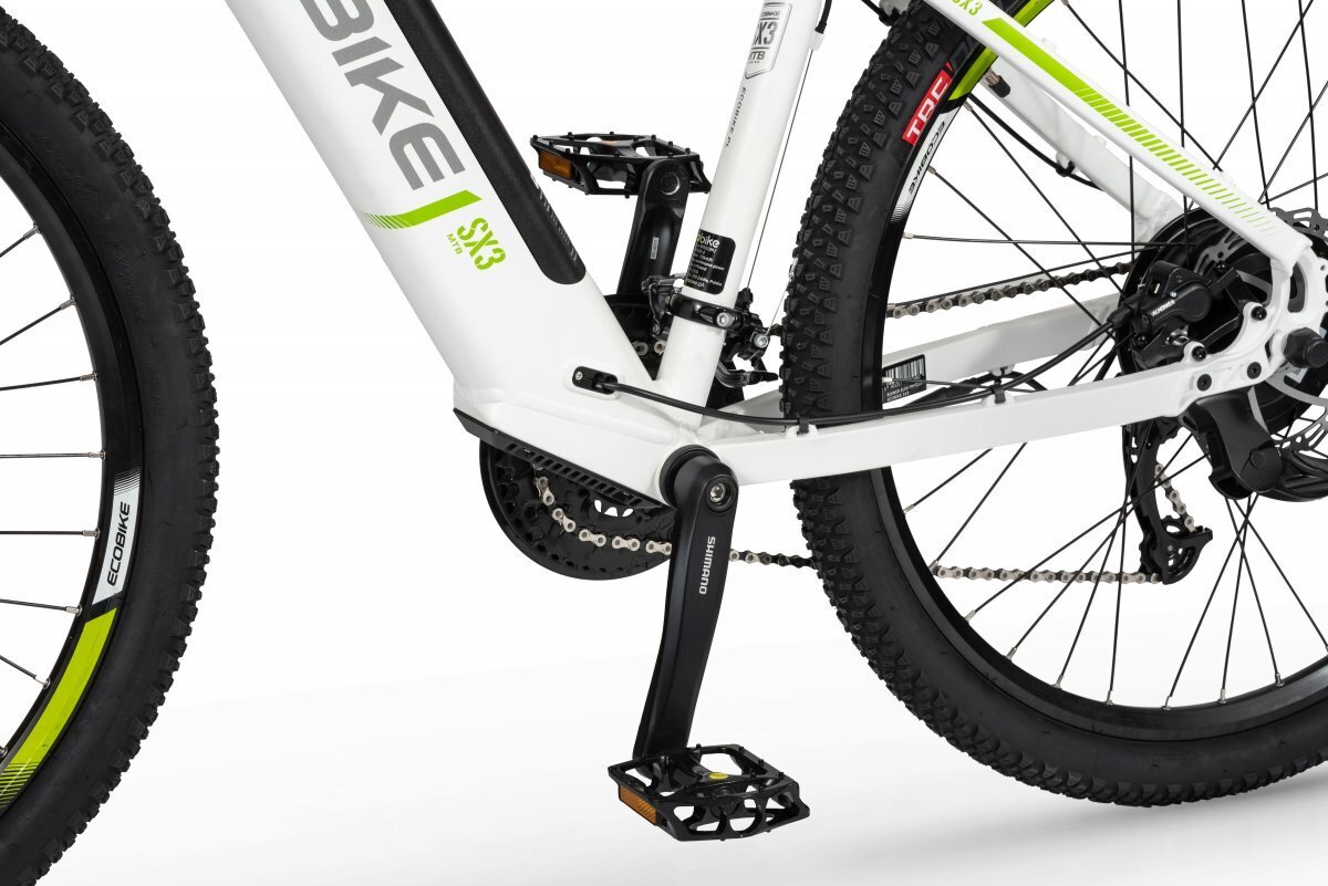 Elektrinis dviratis Ecobike SX3 13 Ah Greenway, baltas kaina ir informacija | Elektriniai dviračiai | pigu.lt