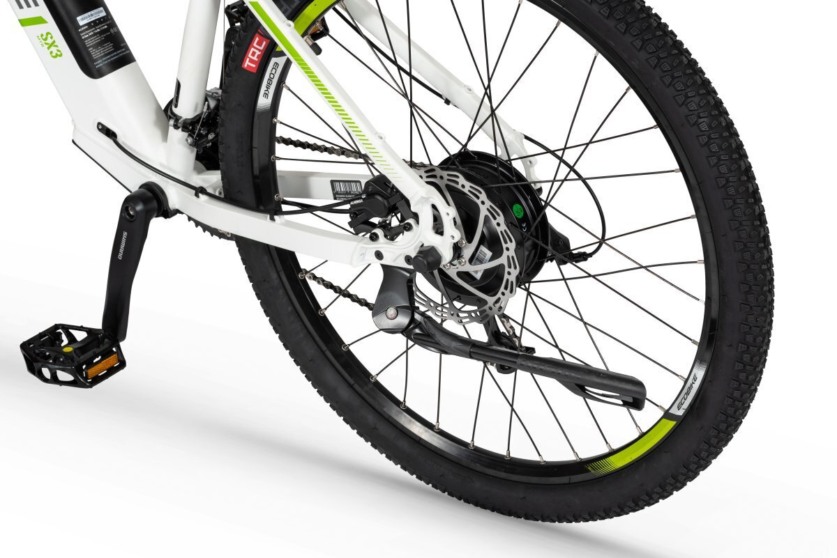 Elektrinis dviratis Ecobike SX3 17,5 Ah LG, baltas kaina ir informacija | Elektriniai dviračiai | pigu.lt