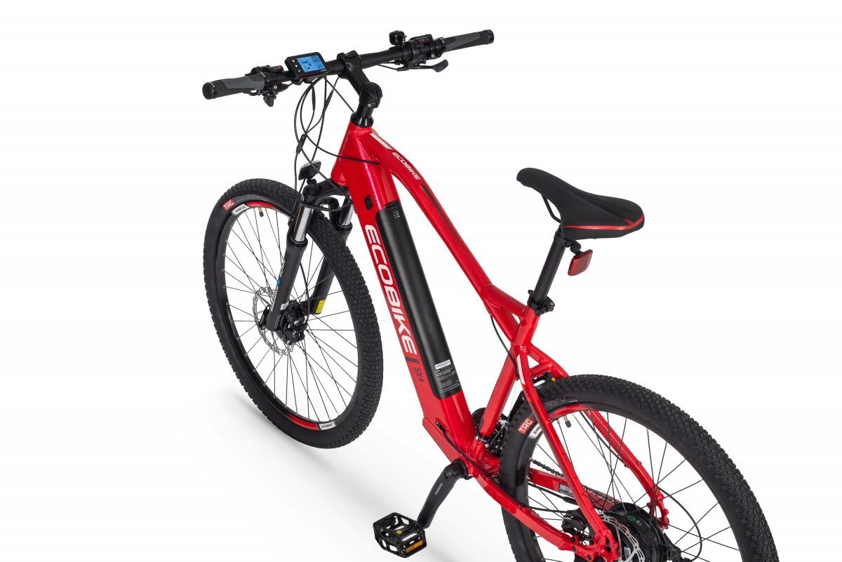 Elektrinis dviratis Ecobike SX4 17,5 Ah LG, raudonas цена и информация | Elektriniai dviračiai | pigu.lt