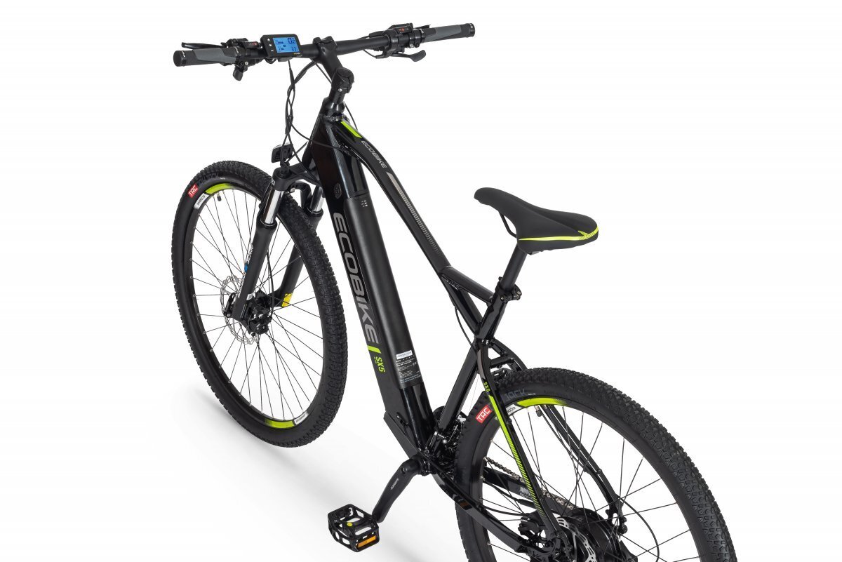 Elektrinis dviratis Ecobike SX5 17,5 Ah LG, juodas kaina ir informacija | Elektriniai dviračiai | pigu.lt