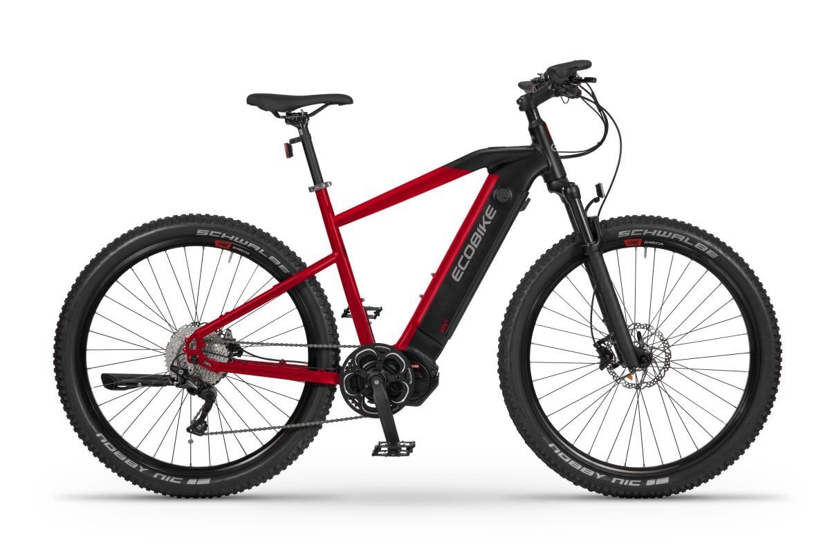 Elektrinis dviratis Ecobike RX 500 19" 13 Ah Greenway, raudonas kaina ir informacija | Elektriniai dviračiai | pigu.lt