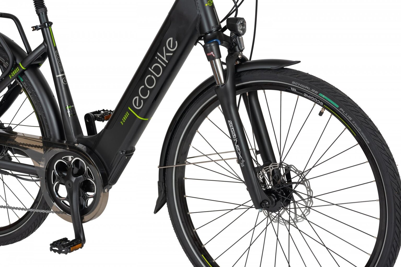 Elektrinis dviratis Ecobike X-Cross 17,5 Ah LG, juodas kaina ir informacija | Elektriniai dviračiai | pigu.lt
