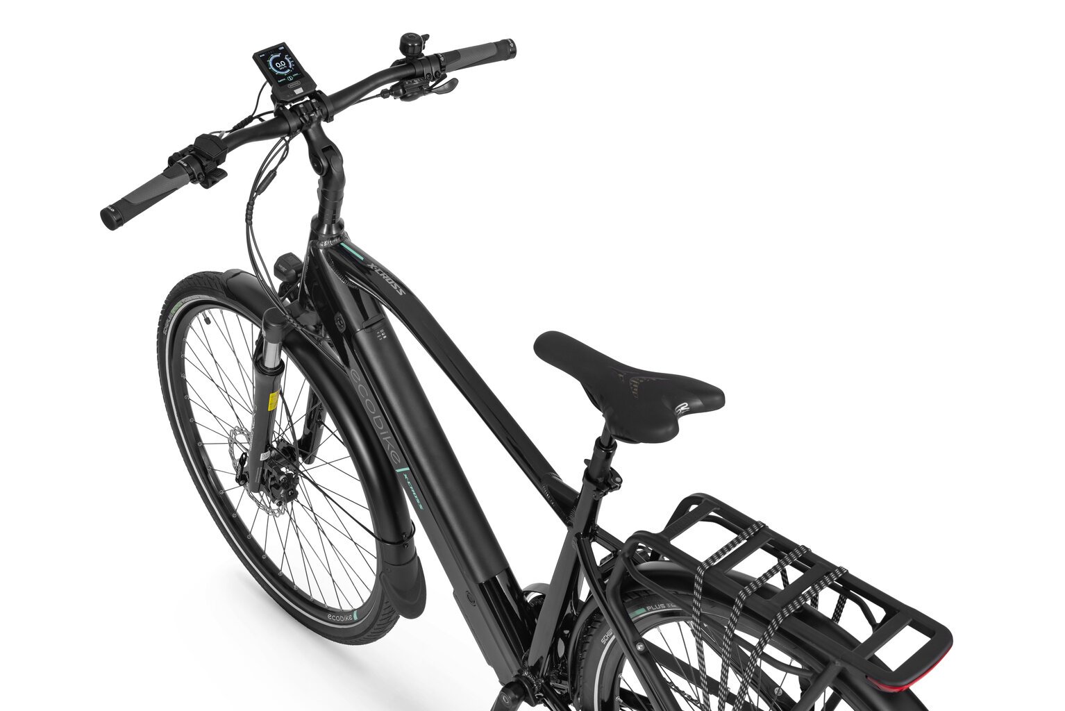 Elektrinis dviratis Ecobike X-Cross M 17,5 Ah LG, juodas kaina ir informacija | Elektriniai dviračiai | pigu.lt