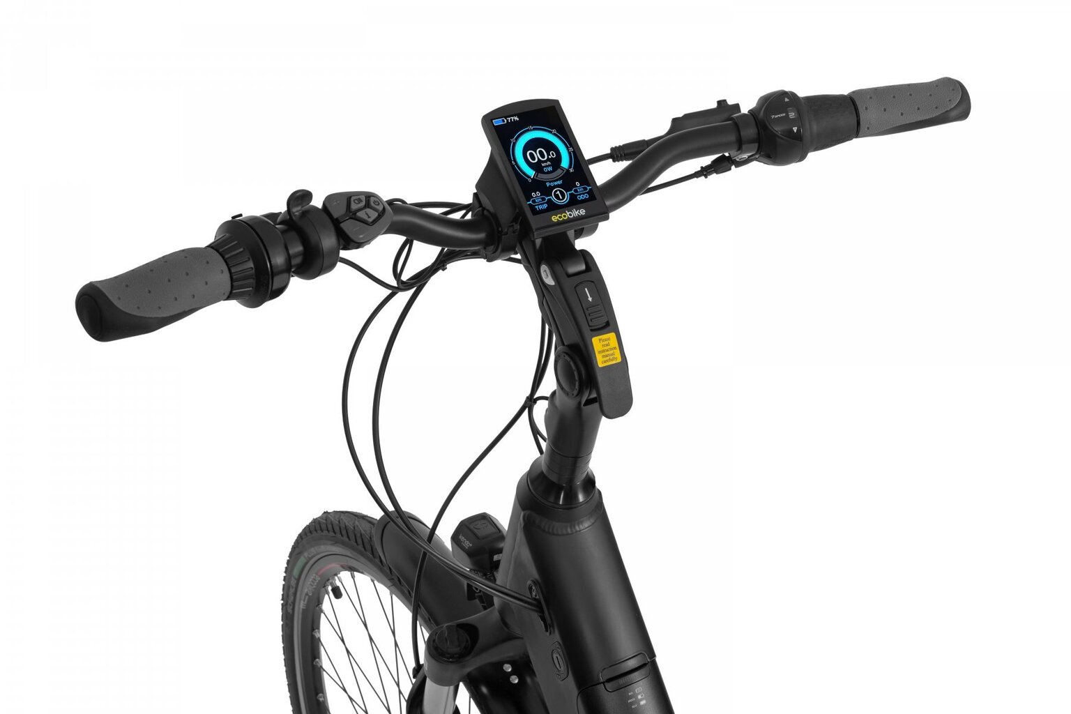 Elektrinis dviratis Ecobike LX 19" 10,4 Ah Greenway, juodas kaina ir informacija | Elektriniai dviračiai | pigu.lt