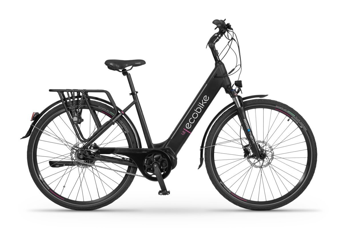 Elektrinis dviratis Ecobike LX 19" 11,6 Ah Greenway, juodas цена и информация | Elektriniai dviračiai | pigu.lt