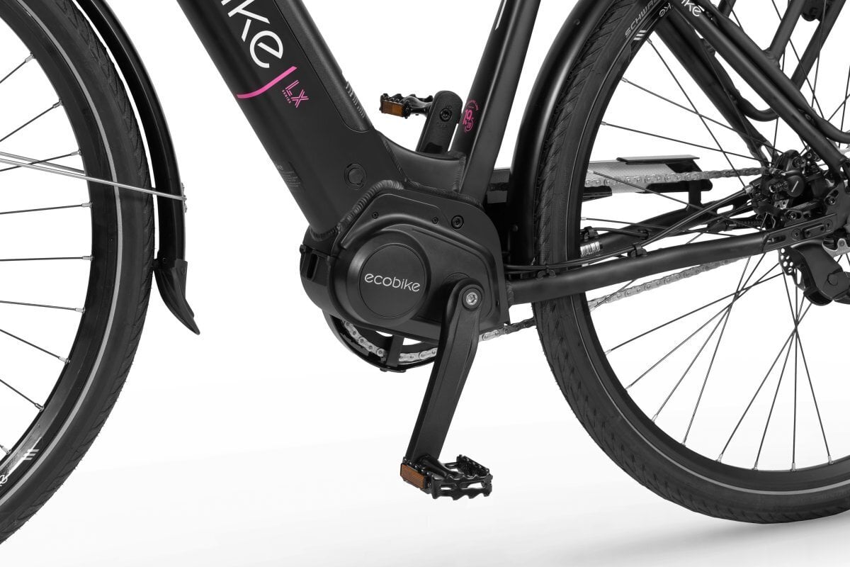 Elektrinis dviratis Ecobike LX 19" 14 Ah ah LG, juodas kaina ir informacija | Elektriniai dviračiai | pigu.lt