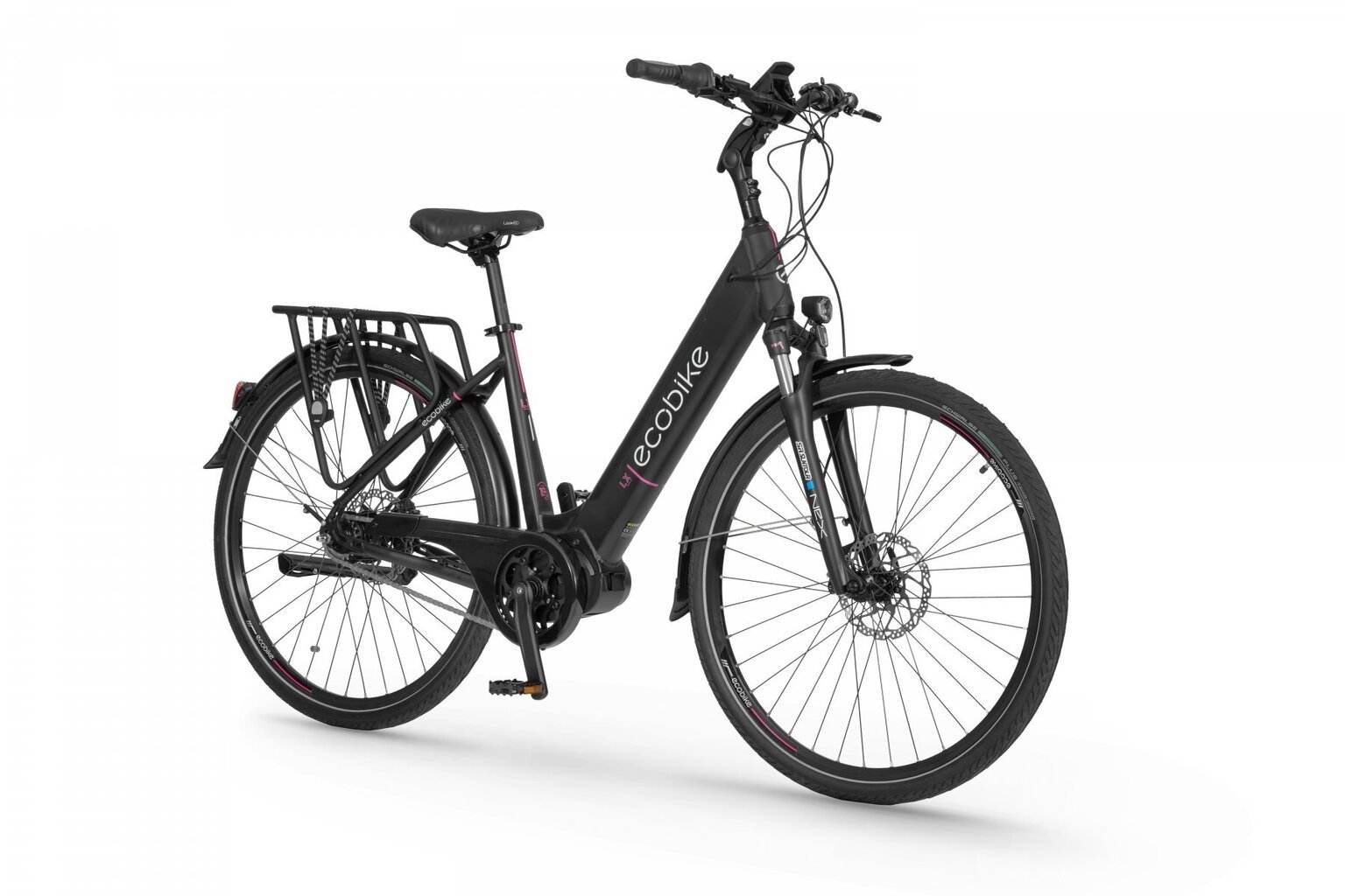 Elektrinis dviratis Ecobike LX 19" 14 Ah ah LG, juodas kaina ir informacija | Elektriniai dviračiai | pigu.lt