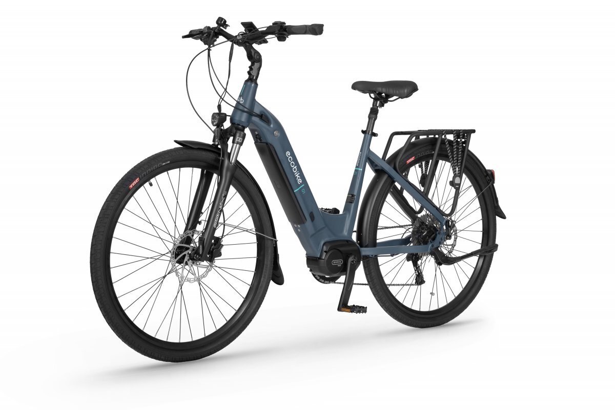 Elektrinis dviratis Ecobike D1 Trekking 14 Ah LG, mėlynas kaina ir informacija | Elektriniai dviračiai | pigu.lt