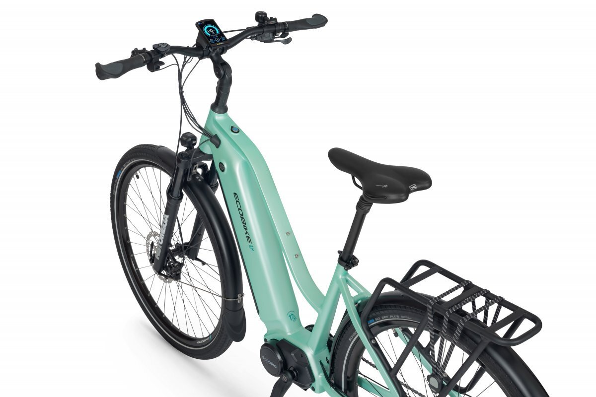 Elektrinis dviratis Ecobike LX 500 14,5 Ah Greenway, žalias kaina ir informacija | Elektriniai dviračiai | pigu.lt