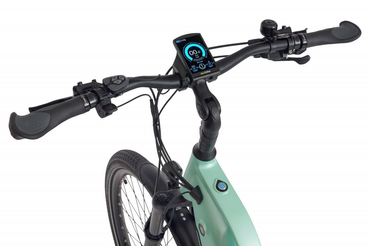 Elektrinis dviratis Ecobike LX 500 14,5 Ah Greenway, žalias kaina ir informacija | Elektriniai dviračiai | pigu.lt