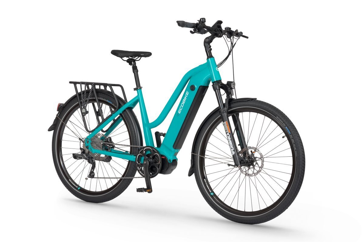 Elektrinis dviratis Ecobike LX 500 14,5 Ah Greenway, mėlynas kaina ir informacija | Elektriniai dviračiai | pigu.lt