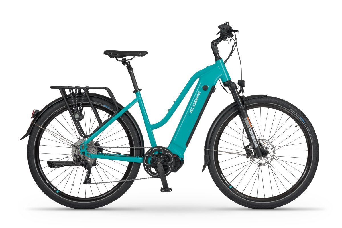 Elektrinis dviratis Ecobike LX 500 14,5 Ah Greenway, mėlynas kaina ir informacija | Elektriniai dviračiai | pigu.lt