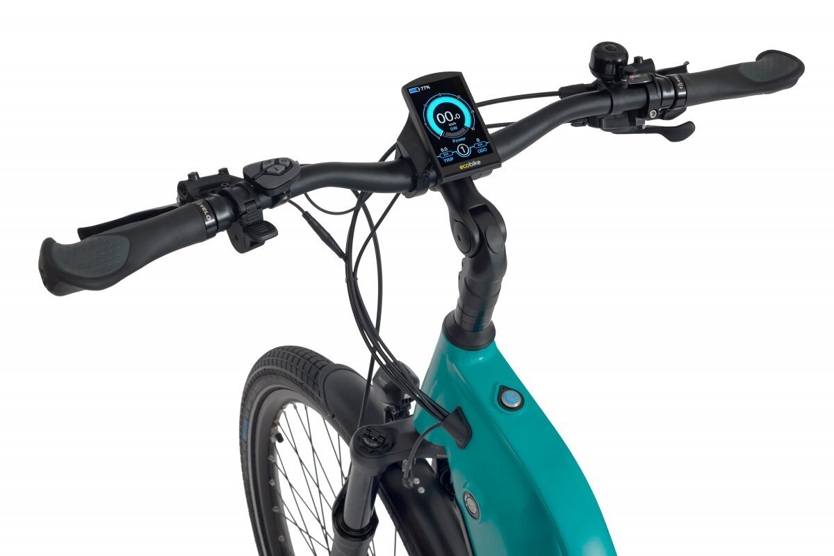 Elektrinis dviratis Ecobike LX 500 14,5 Ah Greenway, mėlynas kaina ir informacija | Elektriniai dviračiai | pigu.lt