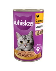 Whiskas Adult для взрослых кошек с курицей, 24х400 г цена и информация | Консервы для кошек | pigu.lt