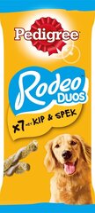 Pedigree Rodeo Duos для взрослых собак с курицей и беконом, 10х123 г цена и информация | Лакомства для собак | pigu.lt